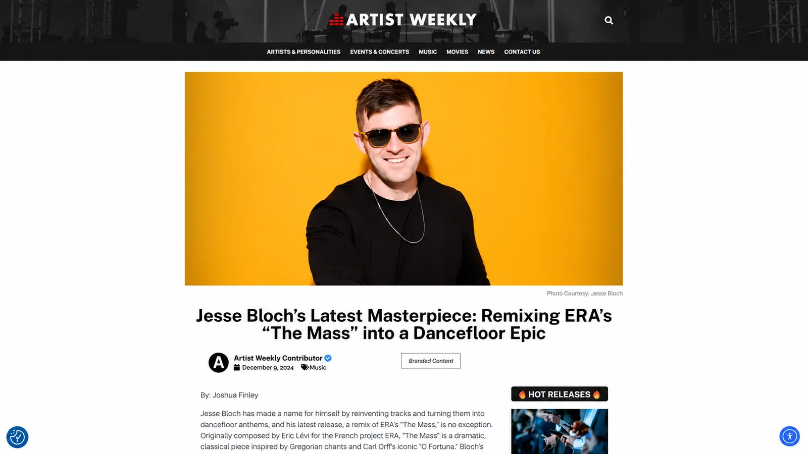 Published feature article on Artist Weekly